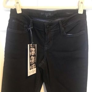 NWT Jessica Simpson Black Jeans, Size 28 Reg